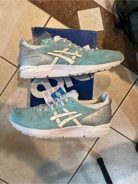 ASICS GLV Kith x Diamond Supply Size 13 Silver Blue Suede Mens Running Shoes